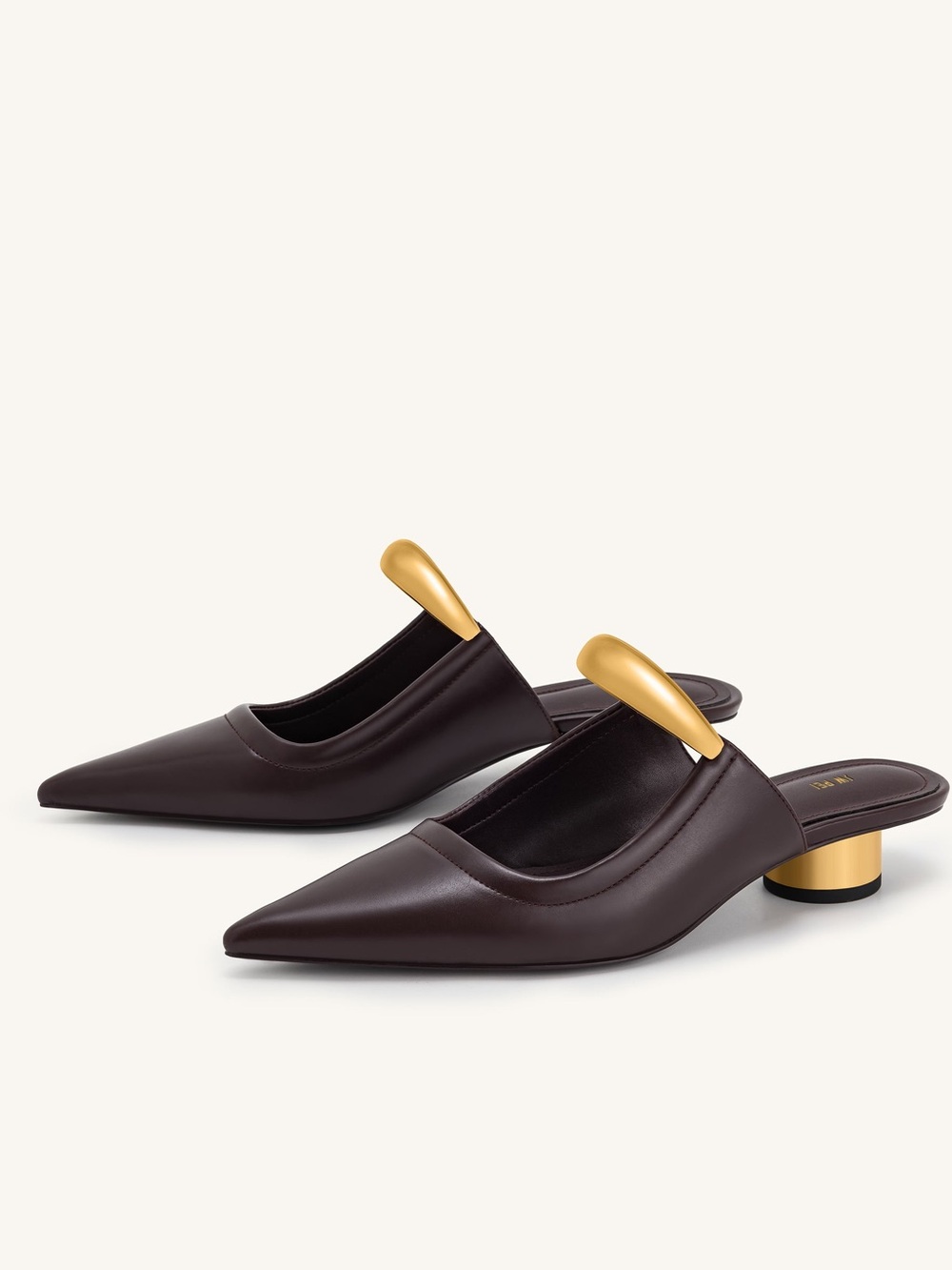 JW PEI Helena Pierced Heel Mules, Size 9.5 (fit like 8)